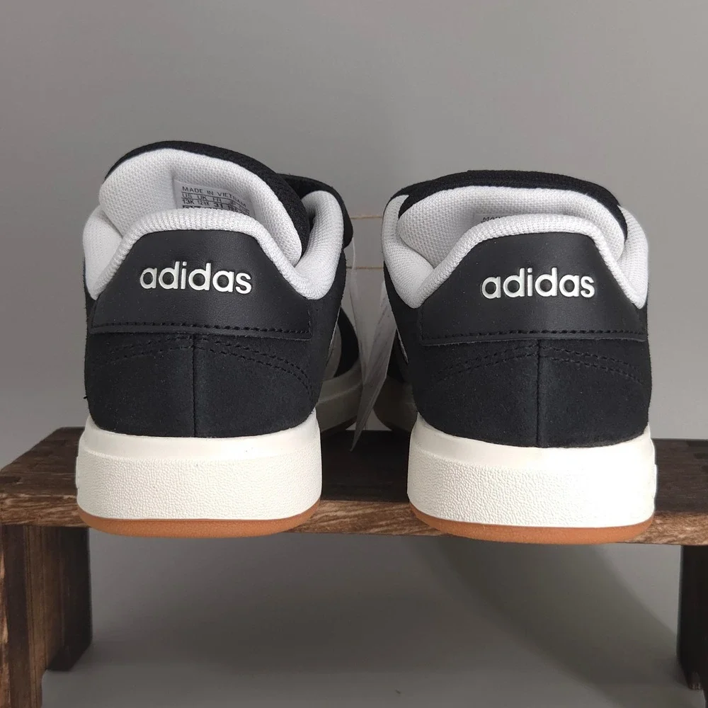 Adidas Grand Court 00s EL C Kids 13K Black White Gum Sole JP5896 Sneaker